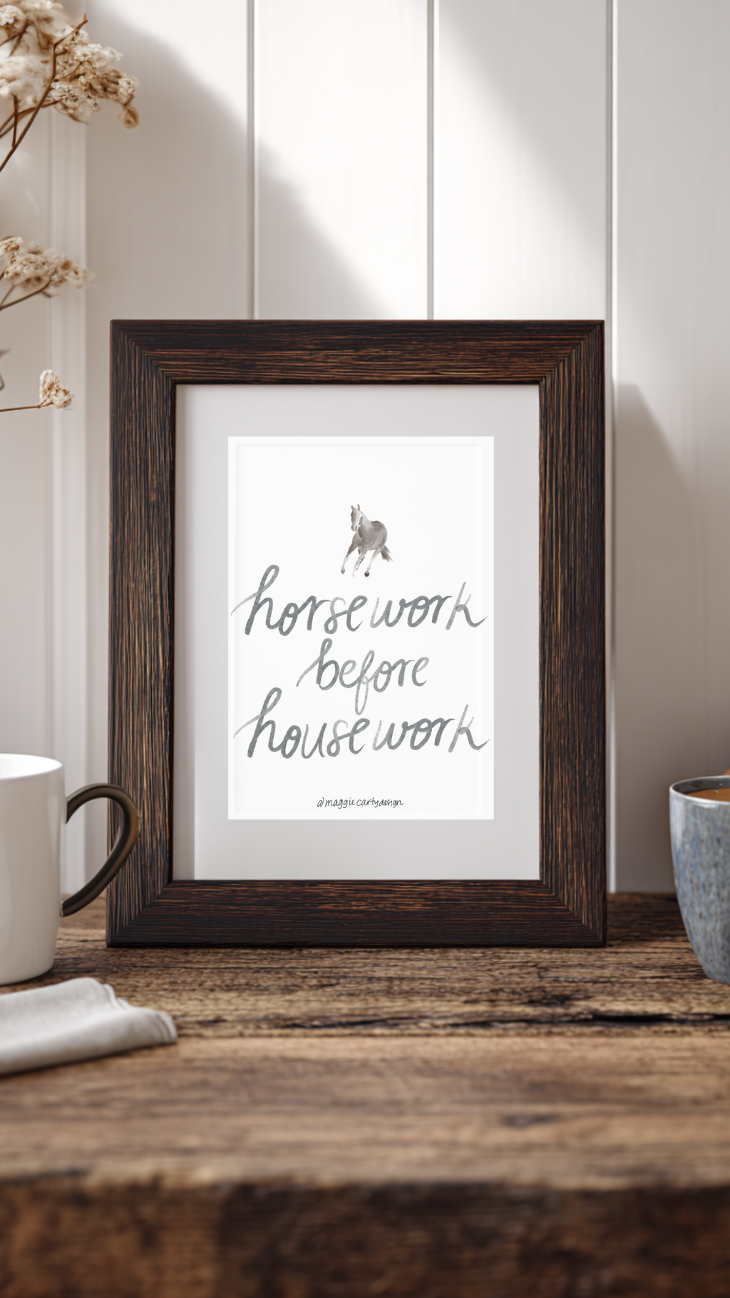 Horsework before Housework | Print