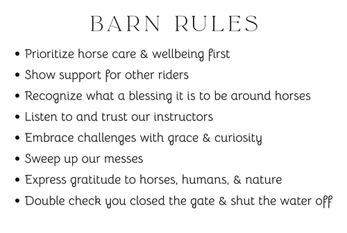 Barn Rules | Print