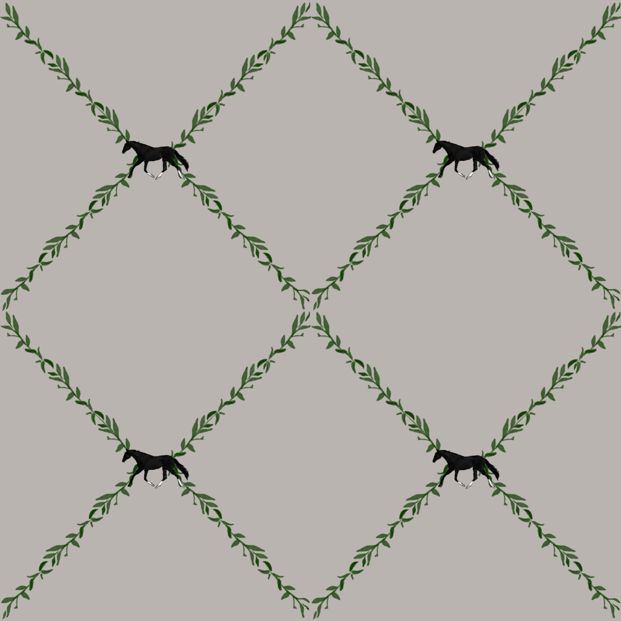 Greenery | Horse Pattern