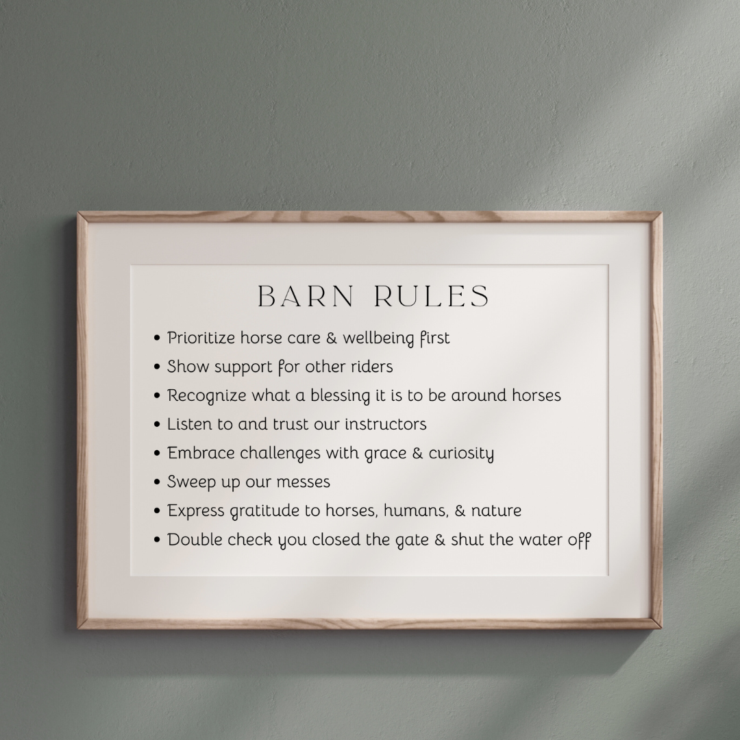 Barn Rules | Print