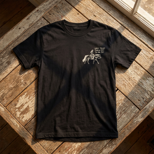 Life’s Tough Darlin’ Cowgirl T-Shirt | Vintage Western Graphic Tee